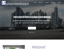 Tablet Screenshot of jailaxmilandconpvt.com